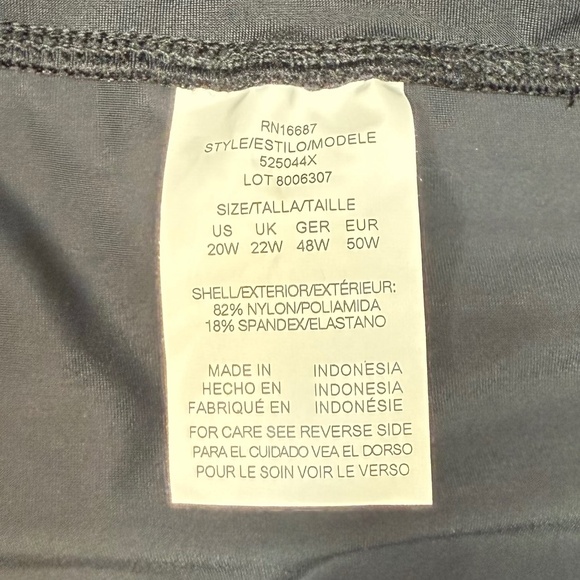 Swim Solutions Pull-On Swim Board Shorts Black NWT 20W - Picture 5 of 8